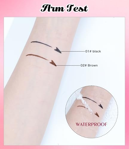 Rotatable Eyeliner Stamp,Long Lasting Eyeliner Stamp and Pencil Set for Precise Eye Makeup miniatura 7