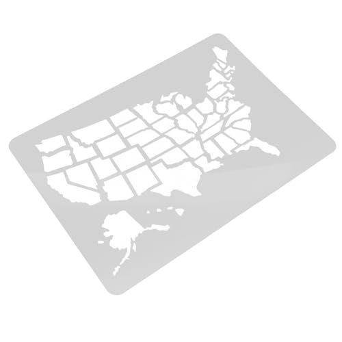 SHINEOFI Modèle De Carte Des États-unis Stickers Muraux Grands Pochoirs Pour La Peinture Pochoir National Modèle De Pochoirs De Peinture