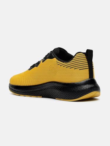 Image of hummel NOVARE Lace Up Sports Shoes for Men with Lightweight Hyper Burst TPR Sole Comfortable Breathable and Slip Resistant Ideal for Running Walking Gym Trekking Hiking
