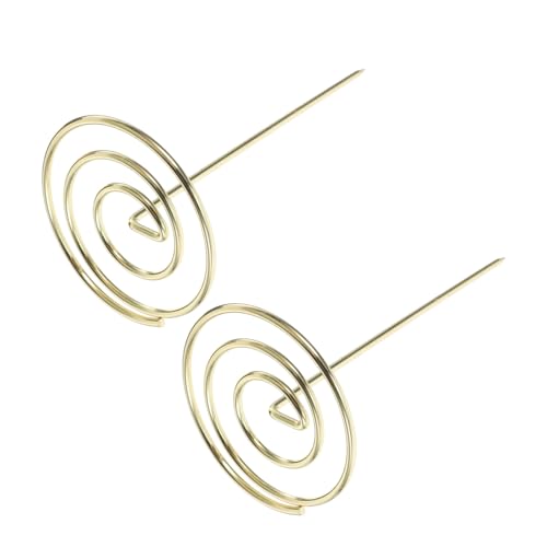 DIYEAH 2 Stück Speisekarten-vorladungsgabel Aus Metall Rechnungshalter Beleghalter Quittungsnadelmappe Für Restaurantzubehör Dokumentenaufbewahrung Notizenhalter Stabiler Standfuß Korrosi