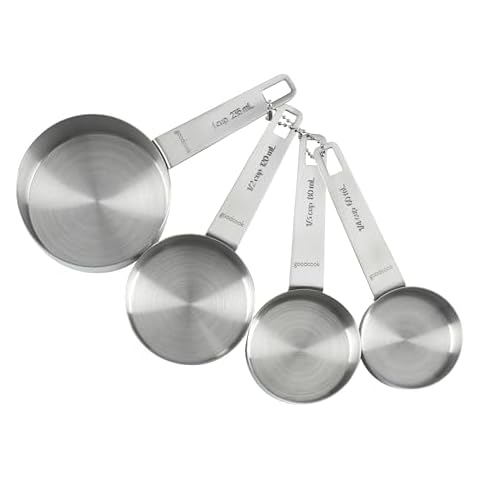 GoodCook Stainless Steel Measuring Cups Set Cover