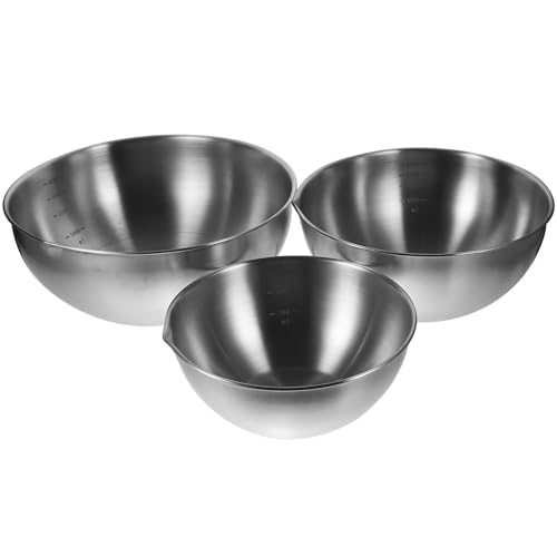 Set de 3 Tazones de Mezcla de Acero Inoxidable LABRIMP miniatura 1