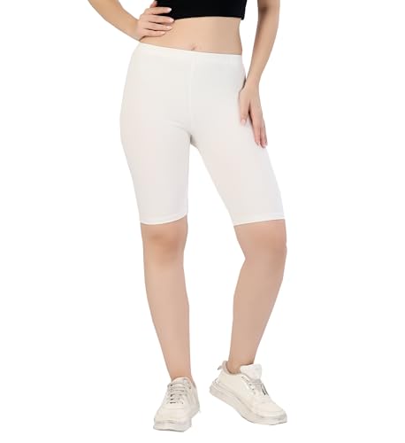 Image of TRASA Women's Cotton Fashion Biker Workout Cycling Shorts, Avialable Sizes: S,M,L,XL,2XL,3XL