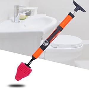 Yiokii Toilet Plunjer Klomp Remover Heavy Duty Toilet Unblocker Hoge Druk Sink Plunjer Lucht Afvoer Klomp Remover Sanitair Tool voor Sink Badkamer Keuken Bad Verstopte Pijp