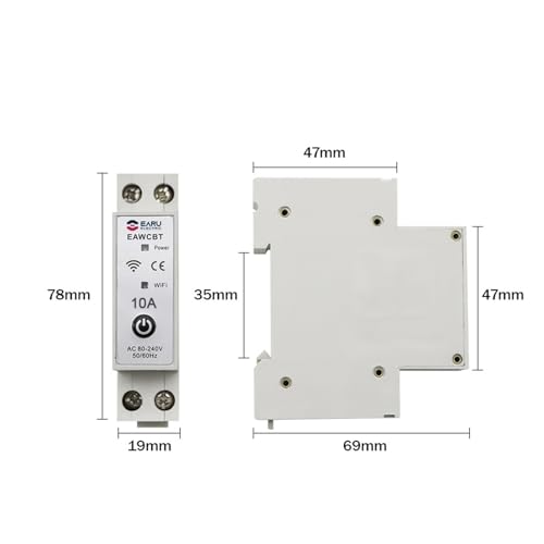 Interruptor inteligente eWeLink 10A 1P interruptor de relé de tiempo wifi 4