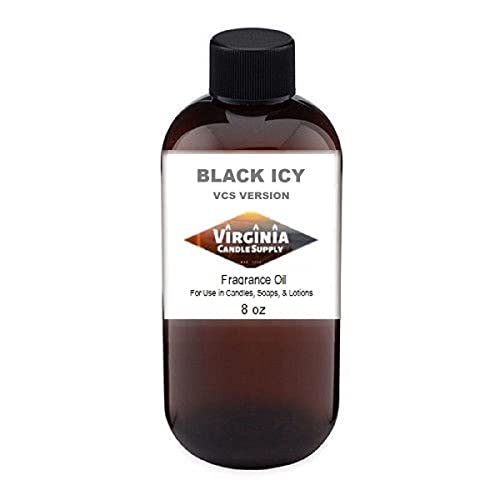 Black ICY Fragrance Oil (Our Version) (8 oz Bottle) for Candle Making, Soap Making, Tart Making, Room Sprays, Lotions, Car Air Fresheners, Slime, Bath Bombs, Warmersâ€¦