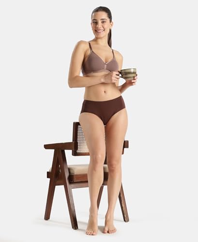Image of Jockey 1802 Women High Coverage Micro Modal Elastane Stretch Hipster