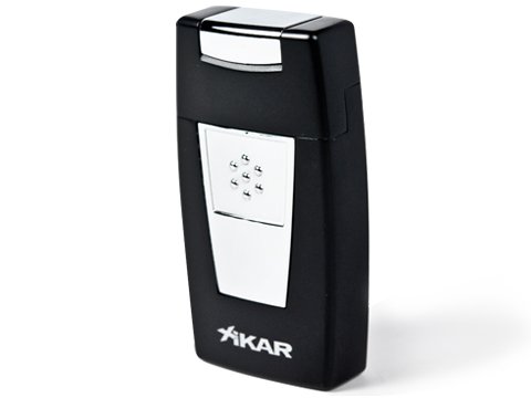 Xikar Inpress Black Lighter doté d'une flamme ajustable contre le vent fort