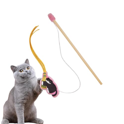 Vara interactiva para gatos con varilla flexible que estimula el ejercicio 2