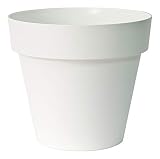 Elegante maceta ligera de plástico, para uso exterior e interior de alta calidad y durabilidad.