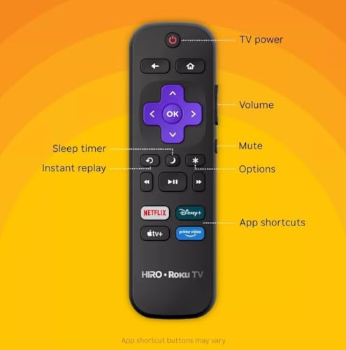 Image of Roku Hiro 65 inch 4K HDR Smart TV Flat Screen LED Television TV and Dolby Audio Streaming, 60 Hz, HDR10, Apple Airplay Compatible H65C4C4 (Renewed)