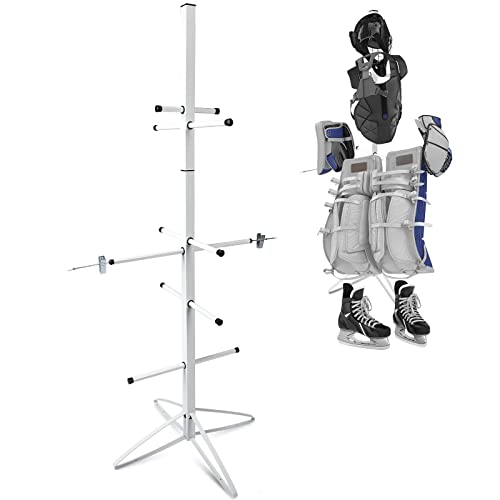 Hockey Equipment Dryer Rack Metal Hockey Equipment Gear Hockey Equipment Dryer Gear Holder Sports Tree Dryer Stand Deluxe Model Gear Drying Rack for Boys Hockey...