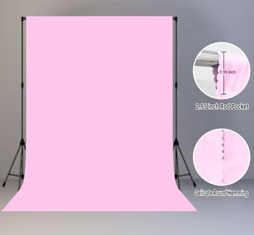 Fondo Rosa para Fotografía 8x10 ft Poliéster miniatura 6