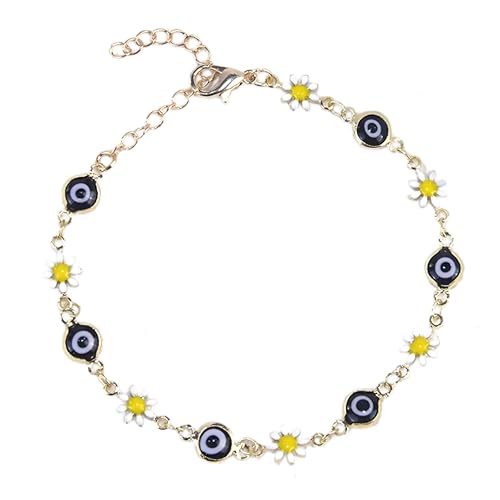 Daisy Bracelet Sweet Daisy Flower Bracelets For Women Sunflower Aesthetic Bracelet Wedding Party Jewelry-A04