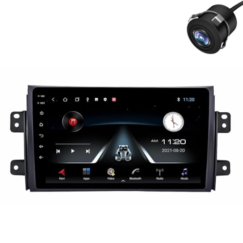 Image of Modorwy Original QLED 9 inch Zlink Car Android Stereo | OS 13 | 2GB+32GB | Display Support Car Play & Android Auto | incl. AHD Rear Camera & Frame Compatible with Maruti SX4-1 Year Warranty