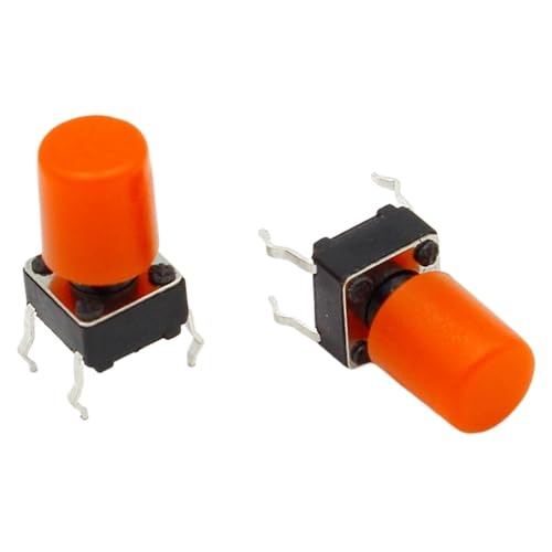Capuchon en plastique rouge G61 pour interrupteur tactile 6x6 mm - Lot de 100