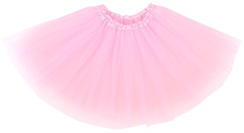 Jupe tutu en tulle rose à triple épaisseur volumineuse et ceinture élastique confort