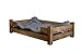 Kistenkolli Altes Land Hundekorb Winston XL aus Holz mit Kissen 100x60x25cm Hundekorb Hundekissen Schlafplatz Vintage Hundesofa (Palisander)