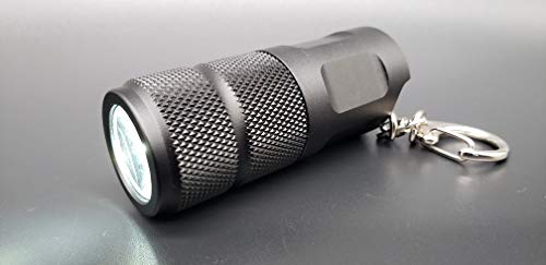 Vortex KC1 - Torcia elettrica con funzione flash e SOS in alluminio, 130 lumen, batteria al litio CR2, colore: Nero