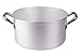 Pentole Agnelli FAMA512 Casseruola Alta, in Alluminio BLTF con Manico in Acciaio Inossidabile, 1 Litro, Argento