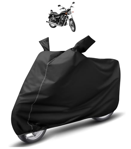 Image of Auto Hub Waterproof Bike Cover Compatible with RE Thunder Bird Dustproof, UV Protection Two Wheeler Bike Thunder Bird Cover - Black