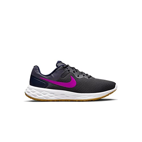 Image of Nike Mens Revolution 6 Nn Anthracite /Vivid Purple-Blackened Blue Running Shoe - 7 UK (8 US) (DC3728-011)