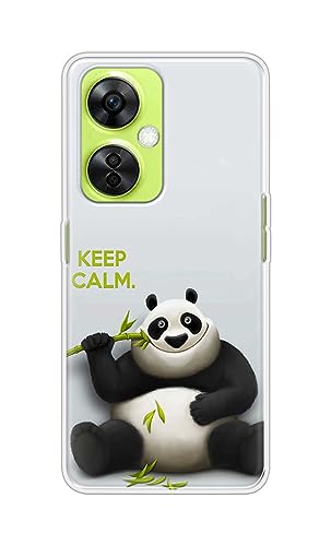 Image of PRINTFIDAA� Printed Hard Back Cover Case for OnePlus Nord CE 3 Lite 5G Back Cover (Cartoon Panda) -2808