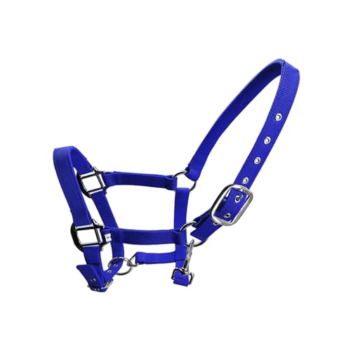Licol pour chevaux en nylon épais avec sangle à filet amovible en taille S