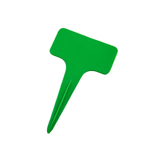 DaoRier T- type Plant Markers, Garden Labels Tags Plastic Waterproof Plant Tags Nursery Seed Label for Gardening (50pcs) 10x6cm