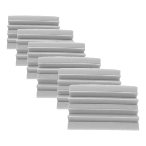 HANABASS 6pcs Paneles Acústicos Absorbentes de Sonido, Trampa de Graves para Esquina, Acolchado de Pared de Algodón a Baja Frecuencia, Espuma Acústica Gris Claro miniatura 1