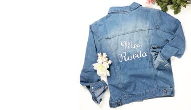 Bride Jean Jacket, Bride Jean Jacket for Wedding, Wedding Jean Jackets for Bride, Future Mrs Jacket4