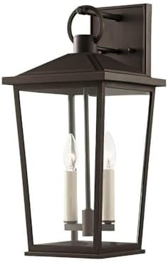 Troy Lighting Soren - 2 Light Outdoor Wall Mount in Transitional Style-19.5 Inches Tall and 9.5 Inches Wide-Bronze Finish