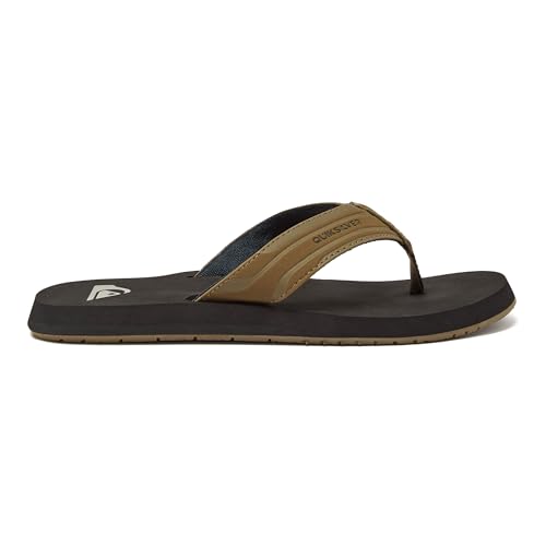 Image of Quiksilver Monkey Wrench Flip Flops for Men, Arch Support Athletic Mens Sandals, Thong Mens Slides