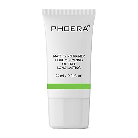 PHOERA Transparent Makeup Primer Moisturizing Oil-control Matte Brighten Foundation Primer, New package, Easy to Carry Cover
