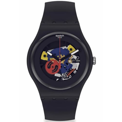  Swatch Orologio New Gent Bio SO29B107 BLACK LACQUERED AGAIN