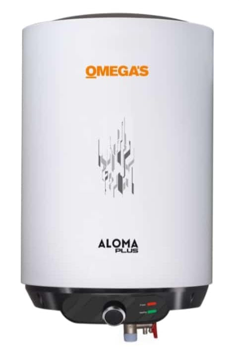 Omega's Aloma Plus 10 L Vertical Storage Water Heater with Glass Line Tank | 5 yrs Tank Warranty | Heavy Copper Heating Element, 5 Star (White)-image-20