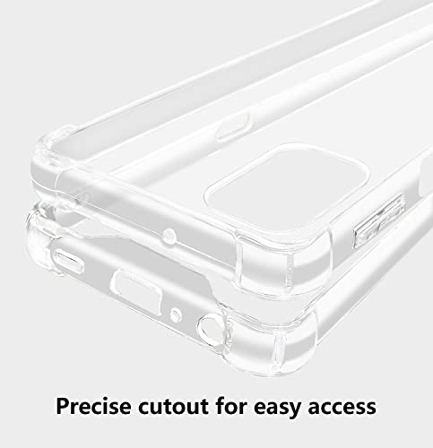 Gb Hybrid Slim Hybrid Hard Snap-On Case Flexible Bumper + [Tempered Glass] Cover Compatible With Samsung Galaxy A32 5G - Grey Wolf #TOP2