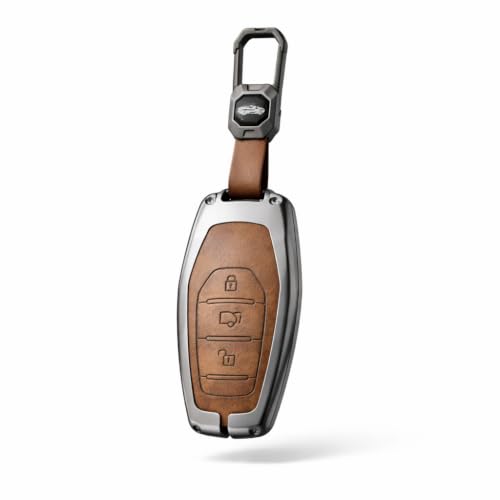 Image of Car Key Cover Compatible for Mahindra Xuv500 (3 Button Smart Key)