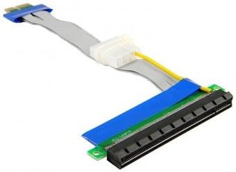 Pcie 1x to 16x Riser Cable with Molex - Bitcoin, Gaming, Workstation, Research