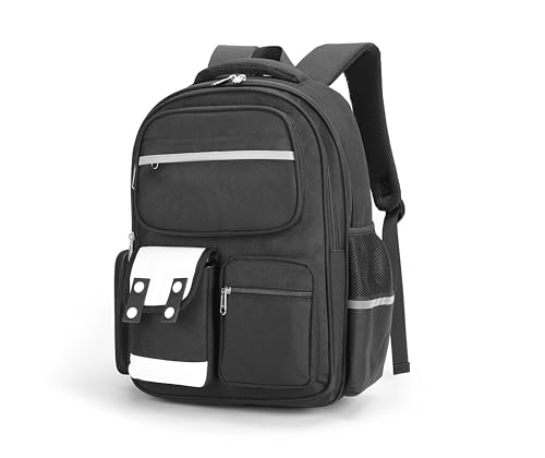 School Backpack for Girls and Boys College Bookbag Middle High School Bag Leisure Daypack for Women Black2