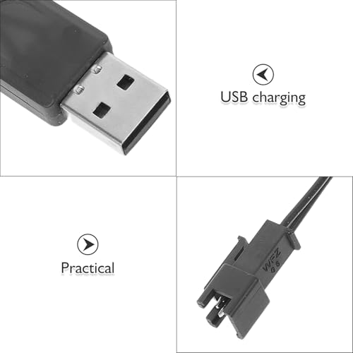 Cable USB de 10 cm 3.7V que soluciona enredos en cargadores RC 3
