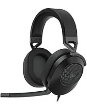 Corsair HS65 SURROUND Gamingheadset (Kunstlederen Oorschelpen van Traagschuim, Dolby Audio 7.1 Surround Sound op PC en Mac, SonarWorks SoundID, Compatibiliteit met Meerdere Platforms) Zwart