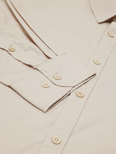 Image of Thomas Scott Men's Plus Size Cotton Casual Shirt | Regular Fit | Long Sleeves | Spread Collar | Solid | Soft & Breathable | Everyday Comfort Shirt for Men