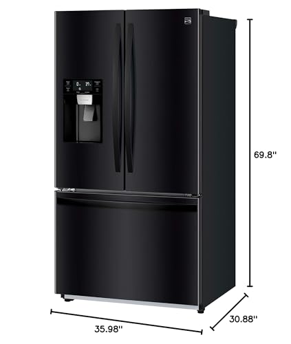 Image of Kenmore 75039 25.5 cu. ft. French Door refrigerator, Black
