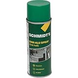 SCHMIDT's Zink Alu Spray 400 ml Spraydose, 88% VOC, Korrosionsschutz, schnelltrocknend, Aluminium Zinkspray, Zinkspray für Metall, Zink-Alu-Spray