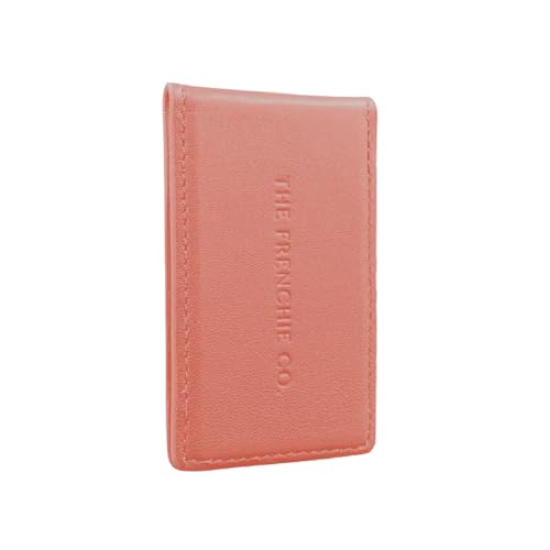 The Frenchie Co. - 2-in-1 AirTag Money Clip - Full-Grain Italian Leather - Dedicated Apple AirTag pocket for tracking - Slim magnetic cash holder for minimalist carry