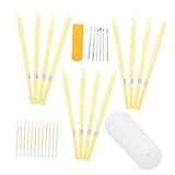 TOBBOMEY 2 Sätze Ohrenkerzen mit Aromatherapie Schützender Wachsscheibe Hornförmigem Design für Sichere Ohrenschmalzentfernung für Erwachsene und Praktische Reinigung zu Hause