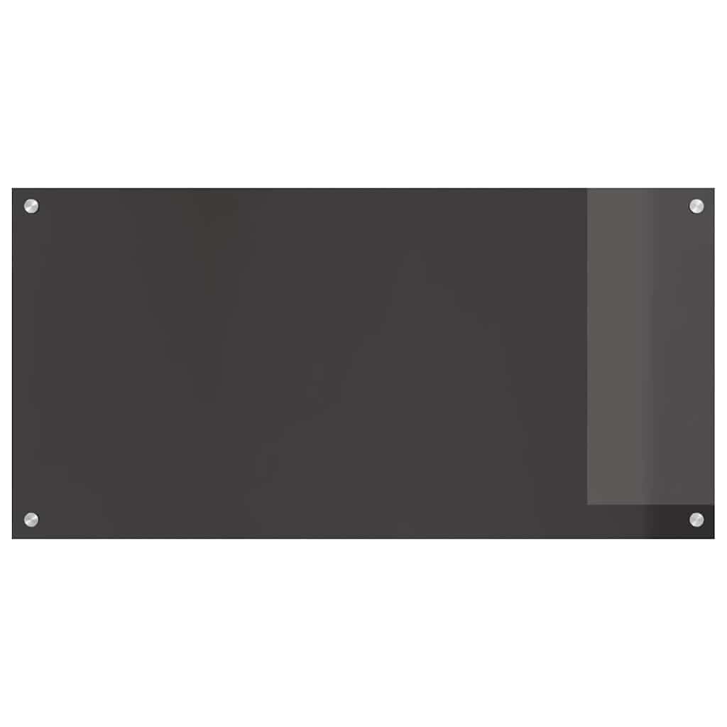Generisch Küchenrückwand 2 pcs Dunkelgrau 100 x 50 cm Gehärtetes Glas,Heim Garten,Küche Esszimmer,Küchenhelfer -utensilien-3415468