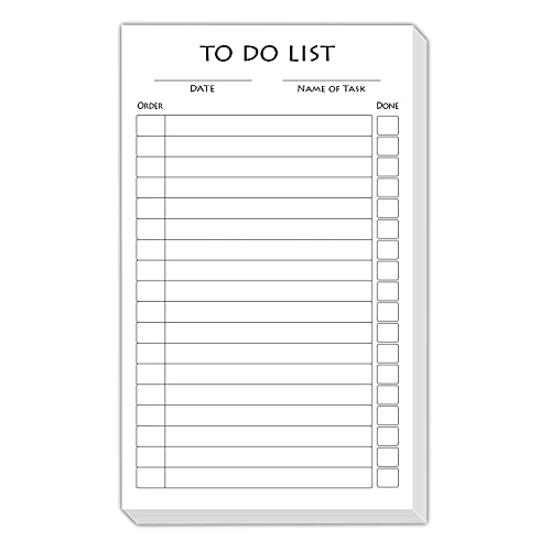 Tarjetas de índice vertical blancas To-Do de 7,62 x 12,7 cm en paquete de 100 hojas