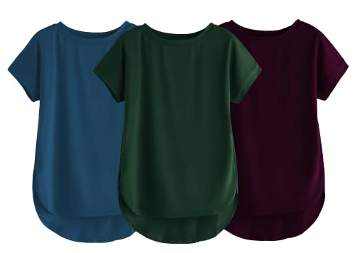 Image of Fabricorn Stylish Plain Up and Down Cotton Tshirt for Women